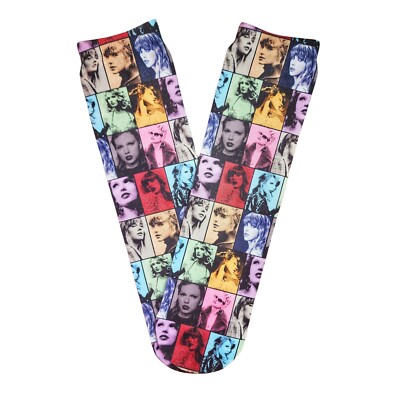 Taylor Swift Eras Tour Sublimation Socks, Pop Music, Unique Present For Swifties