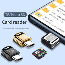 USB-C To Micro SD Memory Card Reader TF Adapter Type C For Android Phone OTG