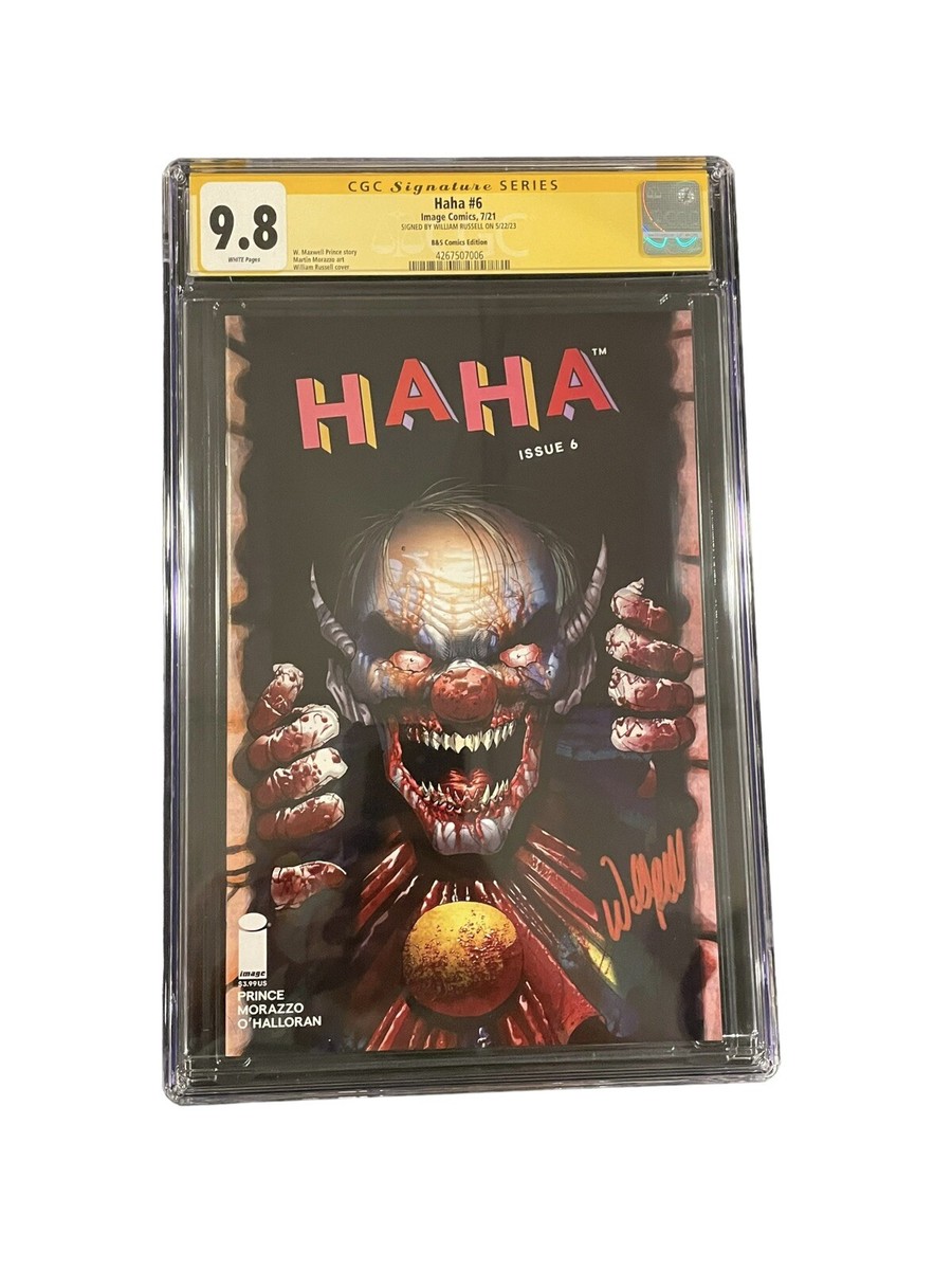 Image Comics Haha #6 CGC SS 9.8 B&S William Russell Signed