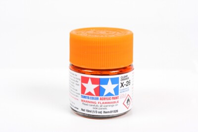 Tamiya 81526 Acrylic Mini X26 Clear Orange Paint (10ml)