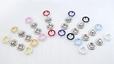PRONG SNAP BUTTON 4 PARTS ( FUN COLORS ) 9.5MM OR 11MM CHOOSE QUANTITY & COLORS 