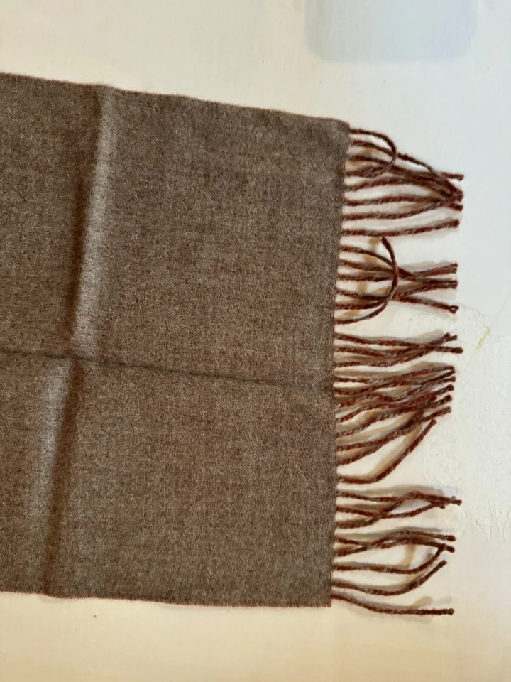 Bufanda de alpaca 100 % bebé Alicia Adams ~ color rojo topo dos tonos 12x32 Foto 3 de 4