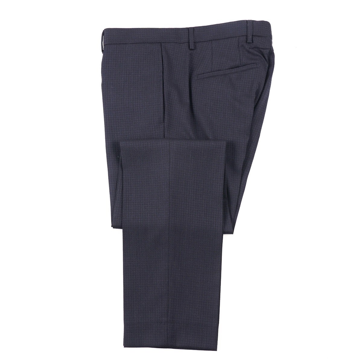Givenchy Paris Midnight Blue Subtle Tonal Check Wool Suit