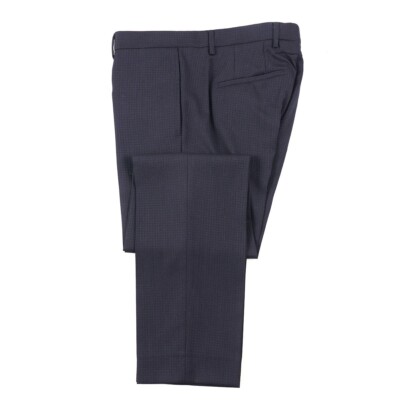 Givenchy Paris Midnight Blue Subtle Tonal Check Wool Suit