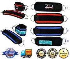 Best Ankle Strap Leg Gym Cable Attachment Pulley Machine Weight Lifting D Ring