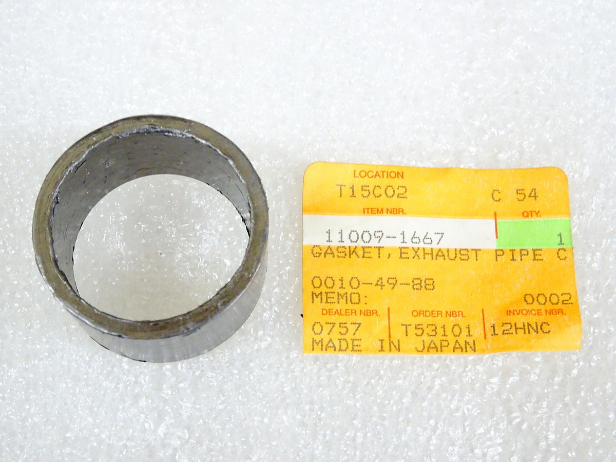 Kawasaki NOS NEW 11009-1667 Exhaust Pipe Gasket BN EN EX KL KZ KLF