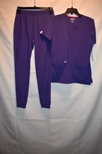Women's ScrubStar Ethical Fabric Set Top and Pants Purple - Small