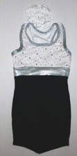 Weissman Balera Biketard Unitard Bodysuit Velvet Sequins New Girl XS 2 3 Slim