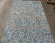 GREY / AQUA 5'-3" X 7'-7" Stained Rug Reduced Price 1172610563 MSR4115-37112-5