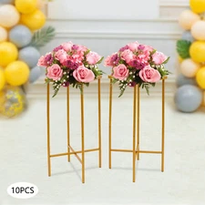 Wedding Flower Stand Metal Rack Holder Gold Centerpieces Party Background Decor