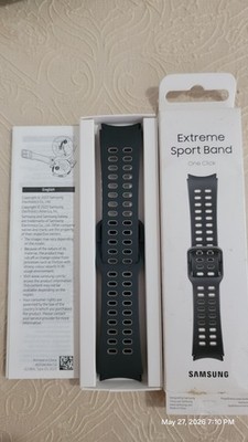 Samsung Extreme Sport Band for Galaxy Watch 7, 6, 5, 4 - 20mm M/L Graphite