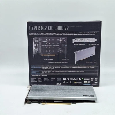 ASUS Hyper M.2 X16 PCIe 3.0 X4 Expansion Card V2 for Intel VROC and AMD Ryzen - image 1 of 4