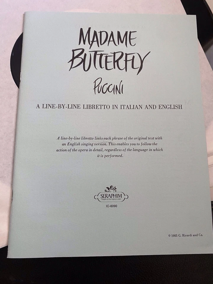 Puccini: Madama Butterfly Victoria De Los Angeles Giuseppe Di Stefano Tito Gobbi - Image 2 of 3
