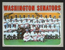 1970 Topps WASHINGTON SENATORS Team Card HIGH NUMBER #676 EX+ Condition