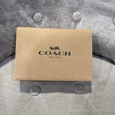 Coach New York Empty Brown Cardboard Gift Box 6.5  x4.5  x 2  Small Size New