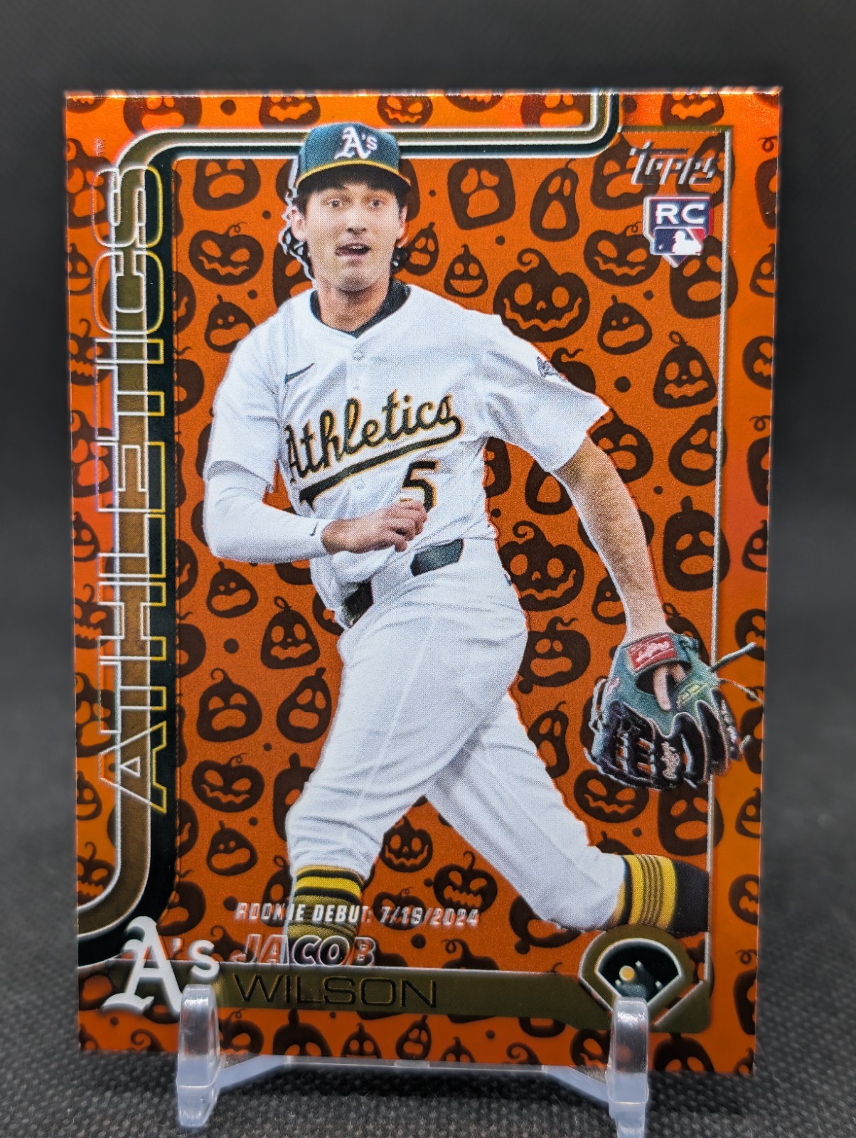 2025 Topps Update Jacob Wilson Rookie Debut Jack-O-Lantern Foil #US180