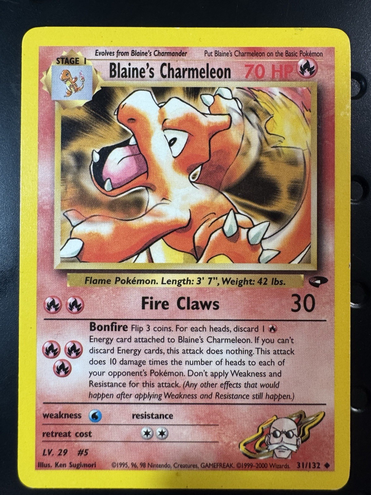 Blaine's Charmeleon - 31/132 - Gym Challenge - Pokemon LP