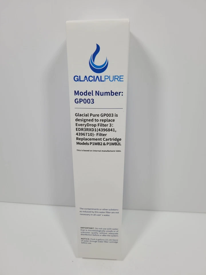 Glacial Pure Replacement Refrigerator Filter Model GP003 Sealed in Box - new - Image 4 of 4