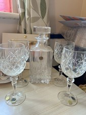 Bohemia Vintage Decanter Rocks Glasses Set of 4