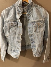 Levi's Red Tab Blue Collared Button Front Pockets Jacket Women's Size S