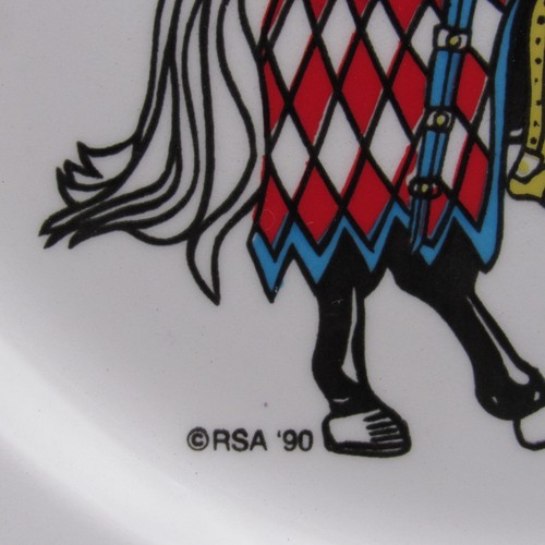 Excalibur Hotel & Casino 8" Plate, Las Vegas Souvenir, Jousting Knight, RSA '90 - Picture 5 of 8