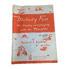 Melody Fun Book Sing Play Tonette Buchtel Student Music Vtg 60s Fingering Chart