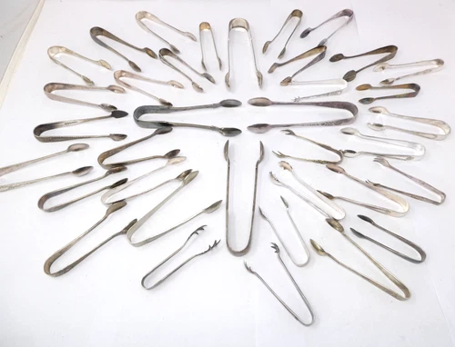 Sugar Tongs Silver Plated Mixed Lot Assorted Serving & Pickle Tongs