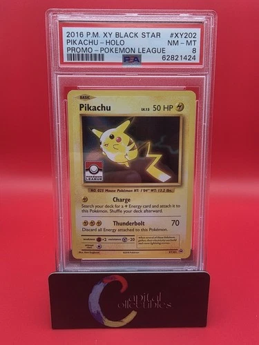 PSA 8 2016 Pokemon XY Black Star Promo #XY202 Pikachu Holo