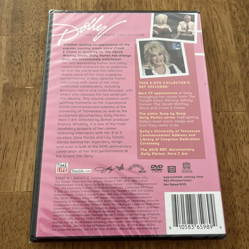 NEW SEALED Dolly Parton The Ultimate Collection Vol 2 (5 DVD Set 2020 Time Life) - Image 2 of 4