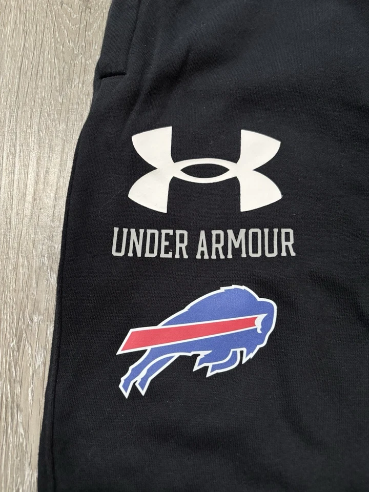 Pantalones deportivos Under Armour Buffalo Bills laterales. Negro. Hombre M. NFL. Foto 2 de 4