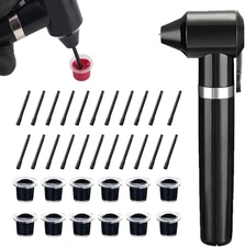 Tattoo Ink Mixer Machine Kit 50Pcs Sticks Caps Electric Pigment Mixing