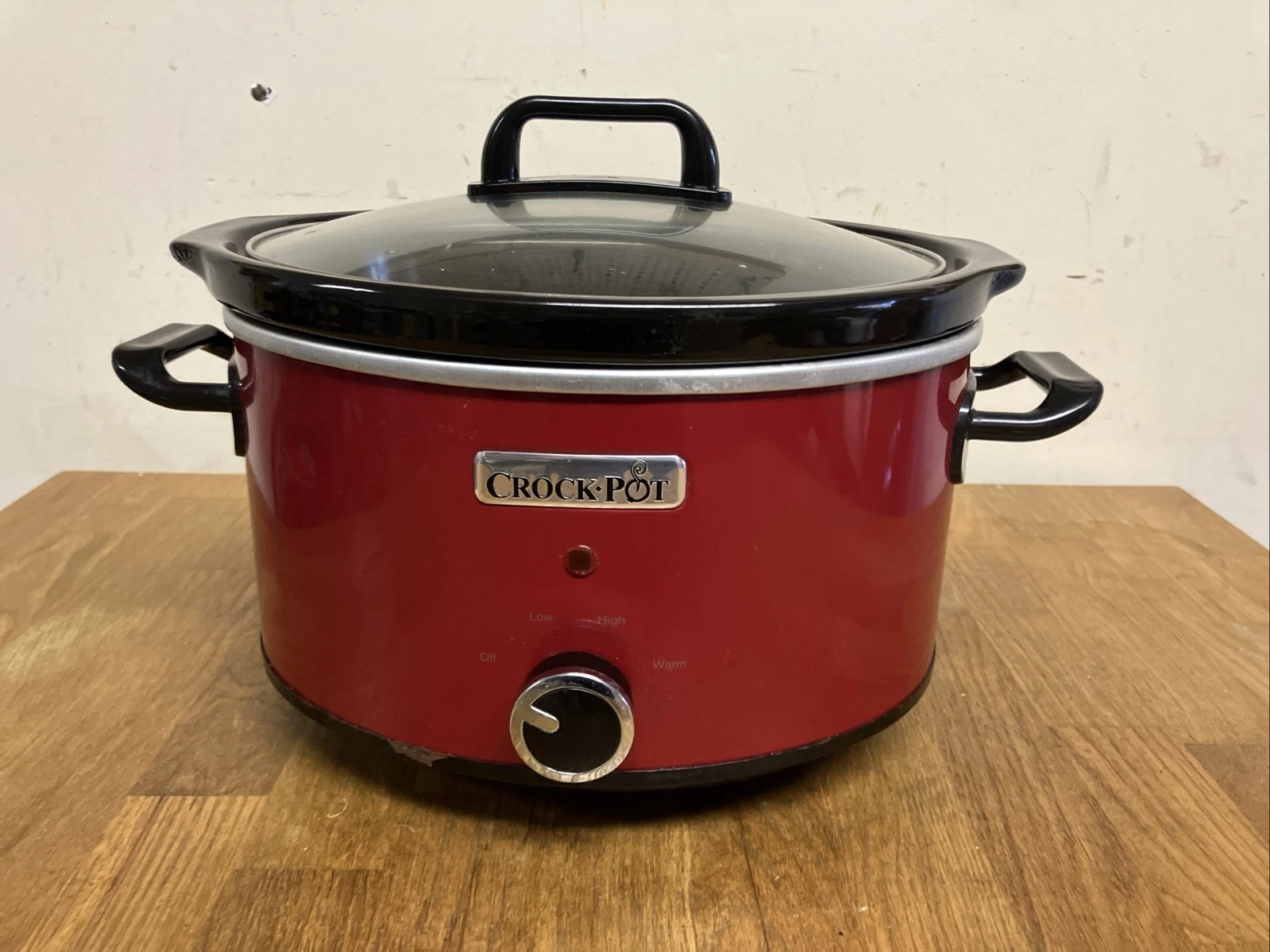 Crock-Pot SCV400RD slow cooker 3.5 L Black Red CROCK-POT Working Vgc Vtg Retro