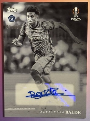 2021-22 Topps Simplicidad Alejandro Balde Rookie Auto /99 Barca Autograph RC  