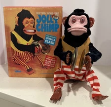 RARE Vintage Jolly Chimp Cymbal Monkey Toy With Original Box