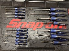 Snap On 16pc Power Blue Screwdrivers Torx And Mini Set Nice Hard To Find Color