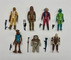 Vintage Star Wars lot of 7 Complete figures Greedo Chewy Nib Numb Hammer Head