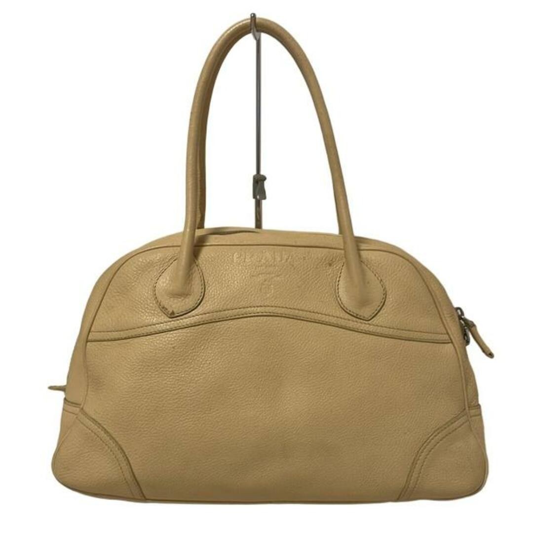 Prada Br3209 Beige Leather Shoulder Bag