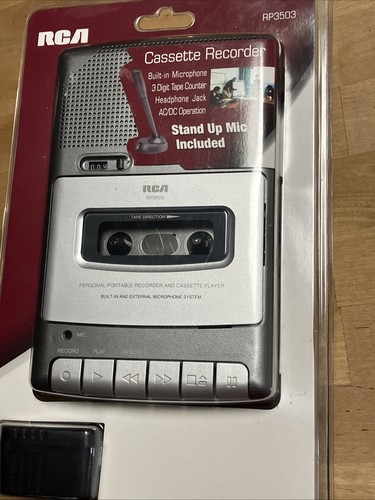 RCA RP3503 Personal Portable Recorder Cassette Player +Stand Up Mic included NEW - Picture 6 of 8