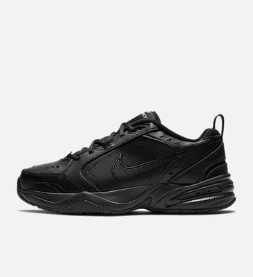 Size 11.5 - Nike Air Monarch IV Triple Black Authentic Mens - Brand New