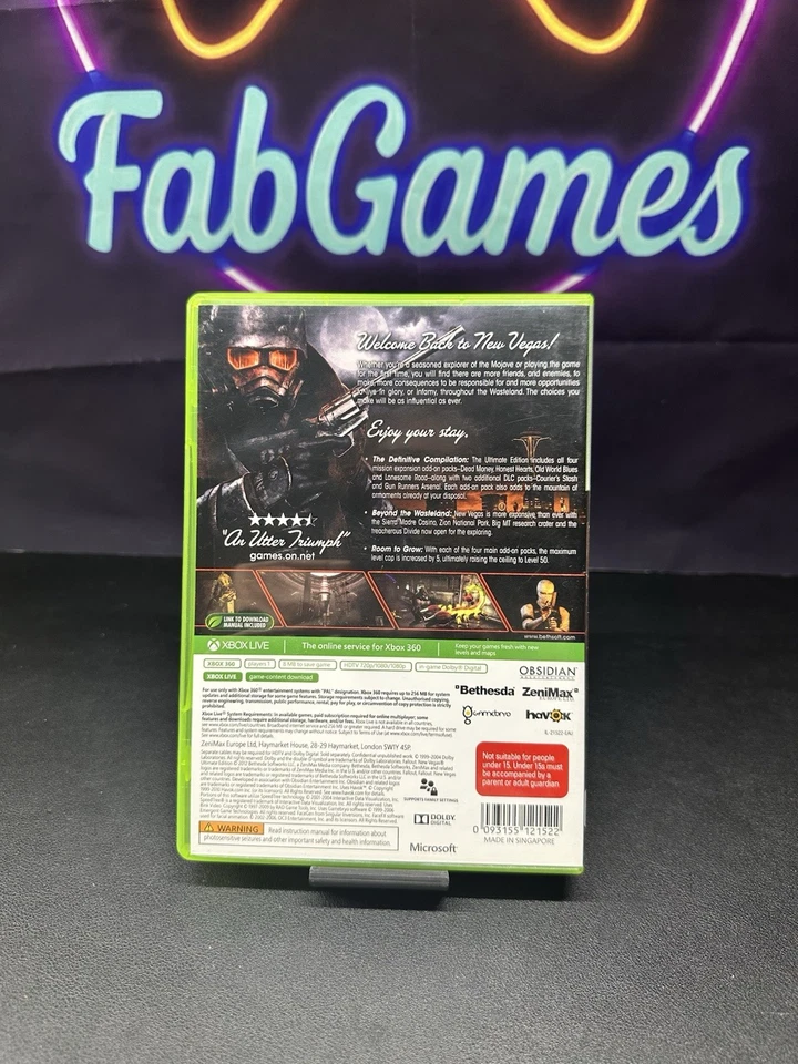 Fallout: New Vegas Ultimate Edition (XBOX 360, 2011) AUS PAL Complete - Image 2 of 4