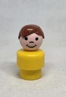 Vintage Fisher Price little people yellow boy brown hair