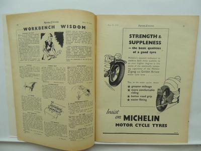 June 1955 Motorcycling Magazine Triumph Tiger 100 Moto Guzzi BSA