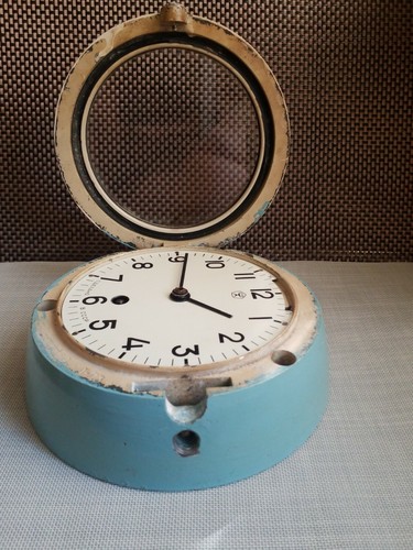 used ,Boat Ship Watch Submarine Cabin Wall Clock ,Military Vintage USSR works - Picture 6 of 9