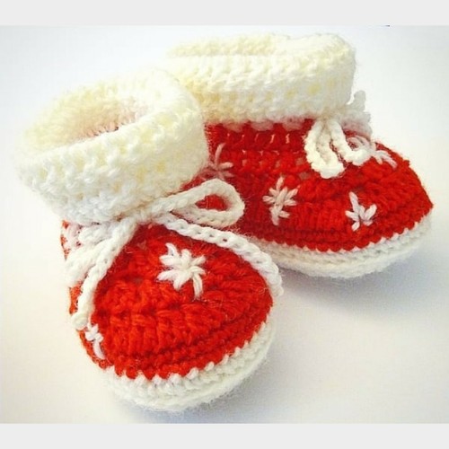 Stivaletti di Natale per Neonato o Neonata Fatti a Mano all'Uncinetto | eBay
