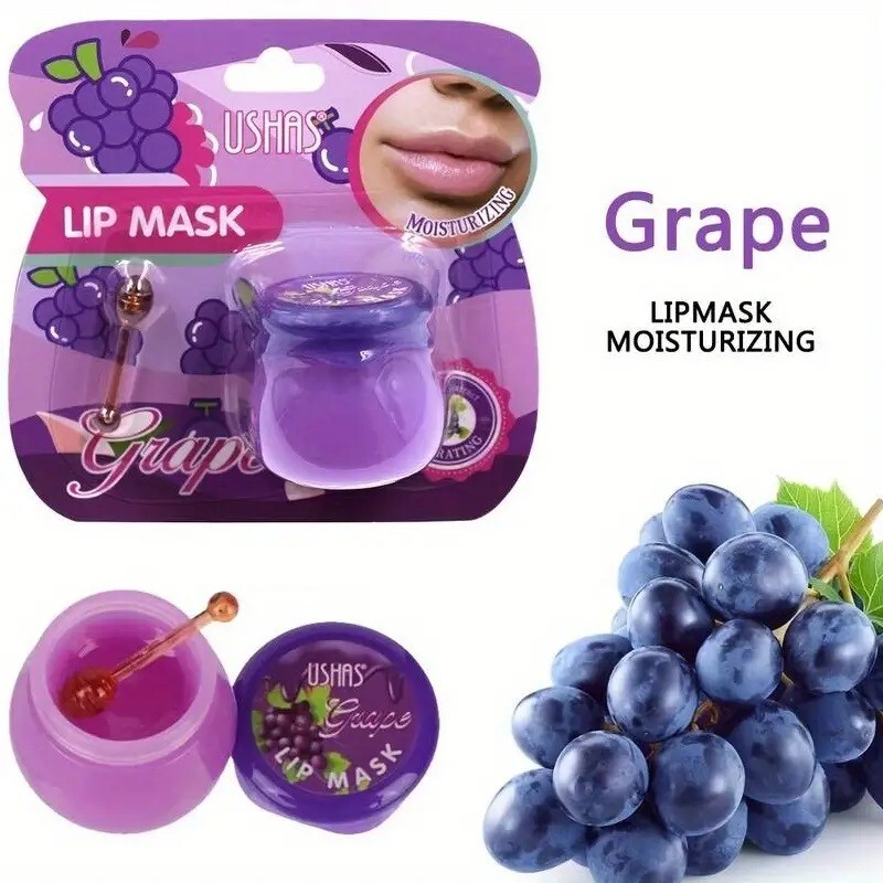 香水(女性用) Her lip to early morning 30ml Lip Mask- Ushas Hydrating Grape Moisturizing Lip Mask For