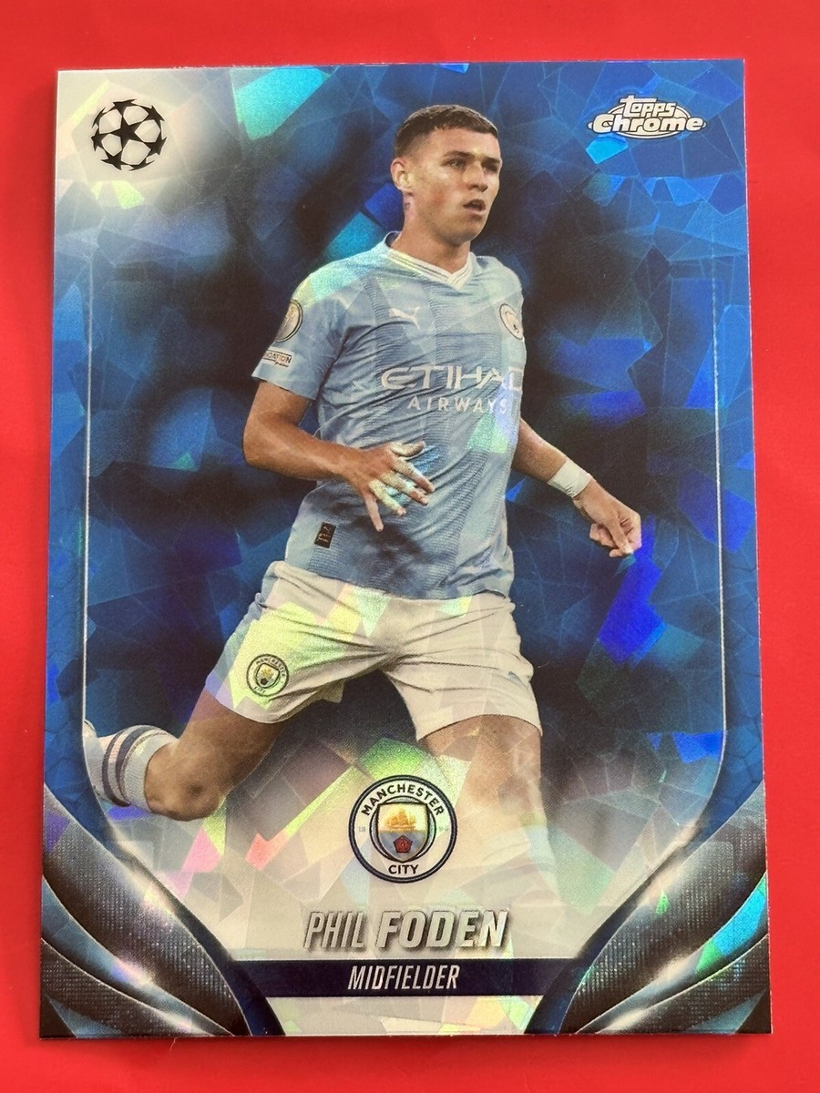 その他 2020 Phil Foden Topps Chrome Sapphire 2023-24 Topps Chrome UEFA Sapphire - Phil Foden - Manchester