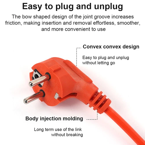 Verlängerungskabel Außen 10m-50m Gummikabel 230V Stromkabel Orange Outdoor IP44 - Bild 2 von 15