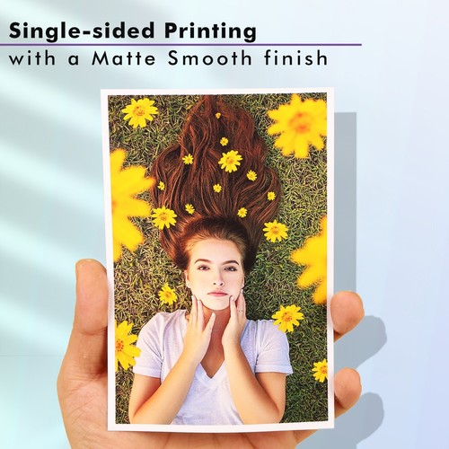 Koala Premium mattes Fotopapier 4x6 48lb 100Ct für Tintenstrahldrucker Epson HP Canon - Bild 4 von 11
