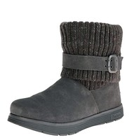 Skechers Adorbs Charcoal Grey Suede Flat Memory Foam Knitted Ankle Boots 3-8 Skechers Adorbs Charcoal Grey Suede Flat Memory Foam Knitted Ankle Boots 3-8