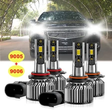 For Chevrolet Malibu 1997-2003 4x Combo LED Headlight Bulb High Low Beam 26000LM